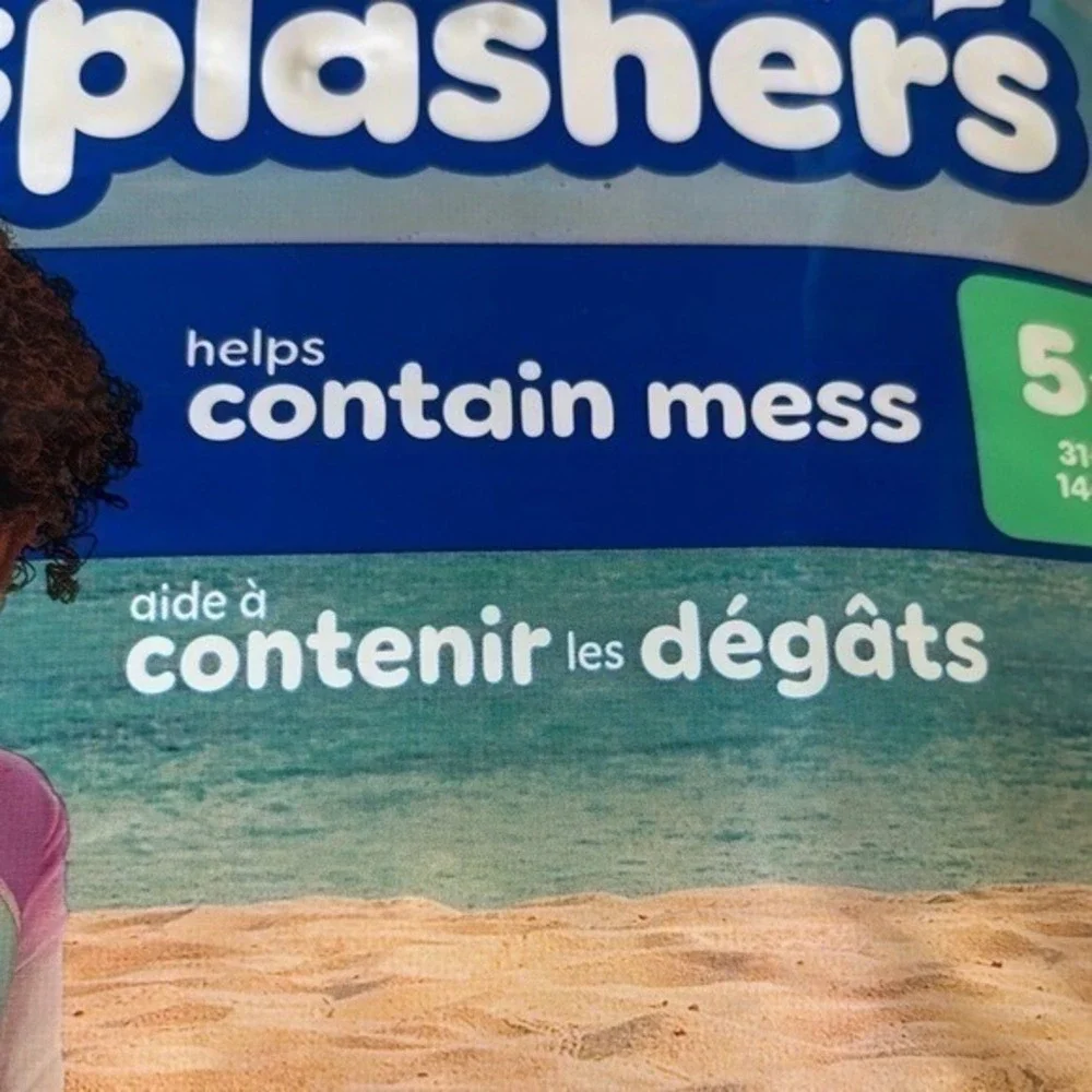Pampers Splashers Swim Diapers SZ 5+, 51 Total Disposable NIP